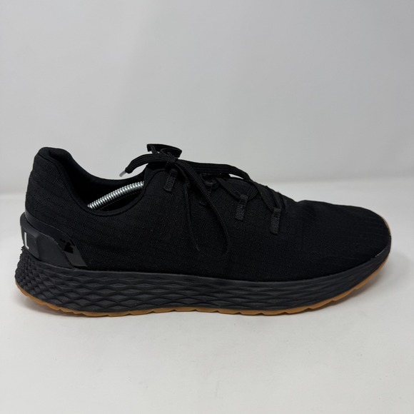 NOBULL Allday Ripstop Black Gum Shoes Comfortable Gym Sneakers Training Men's 13 - Picture 2 of 11